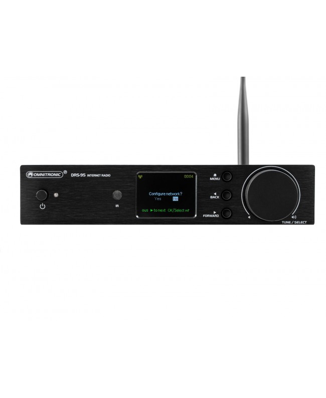 OMNITRONIC DRS-95 Internet Radio with DAB+ and Bluetooth Lettori Multimediali Hi-Fi