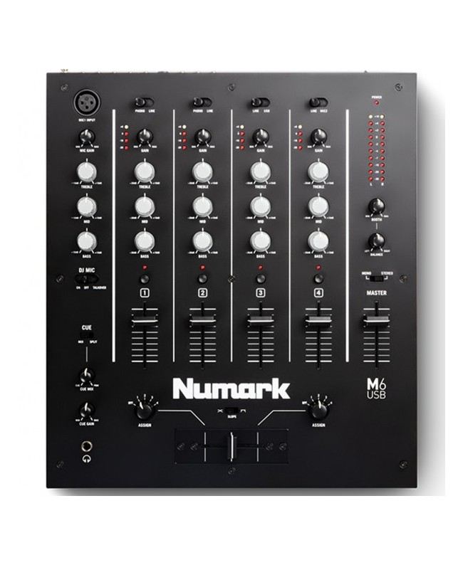 Numark M6 USB Black DJ-Mixer