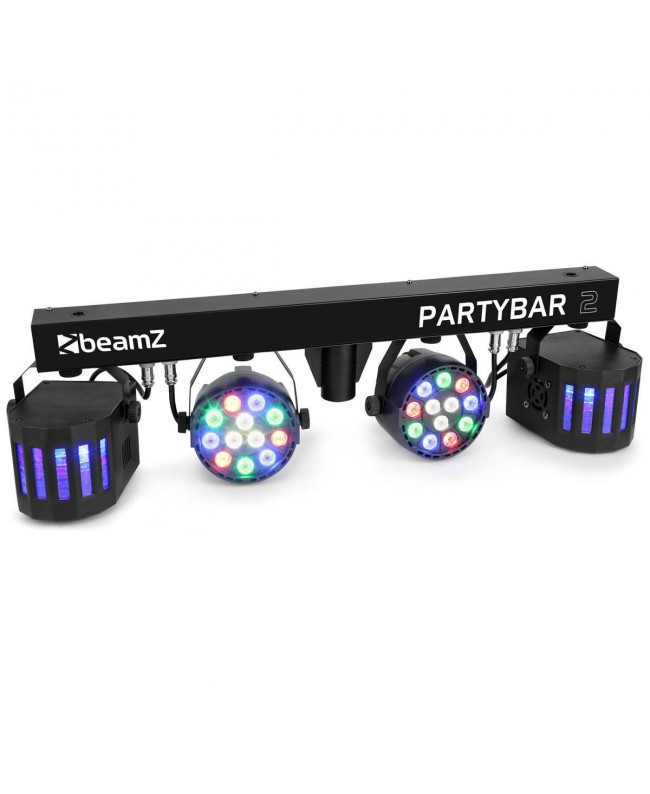 Beamz PartyBar2 2PAR 12x1W RGBW 2 derby R LED PAR