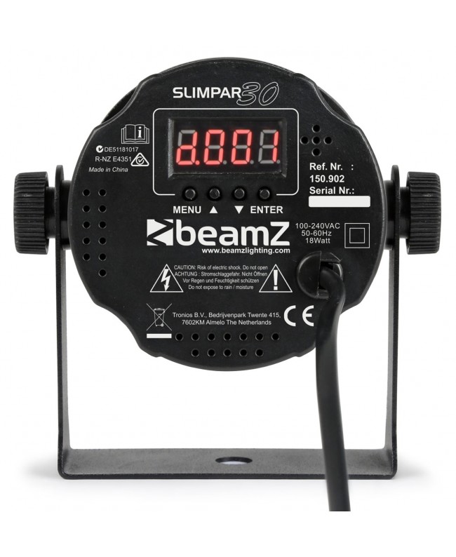 Beamz SlimPar30 6 x 3W 3in1 RGB IRC PAR LED