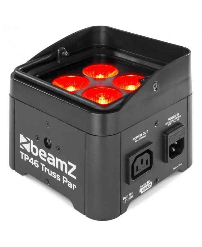 Beamz TP46 Truss Par 4 x 4W 4in1 RGB-UV Batteriebetriebene Leuchten