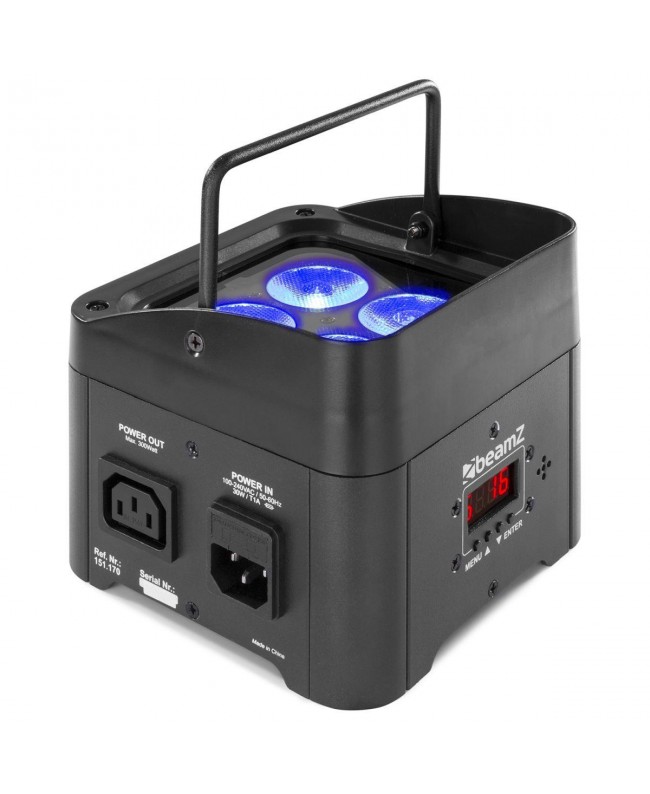 Beamz TP46 Truss Par 4 x 4W 4in1 RGB-UV Fari LED a batteria