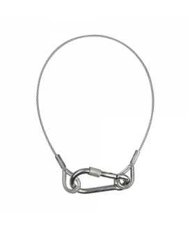 Showgear Cavo di sicurezza 6 mm - con anello di sicurezza Cavi di sicurezza