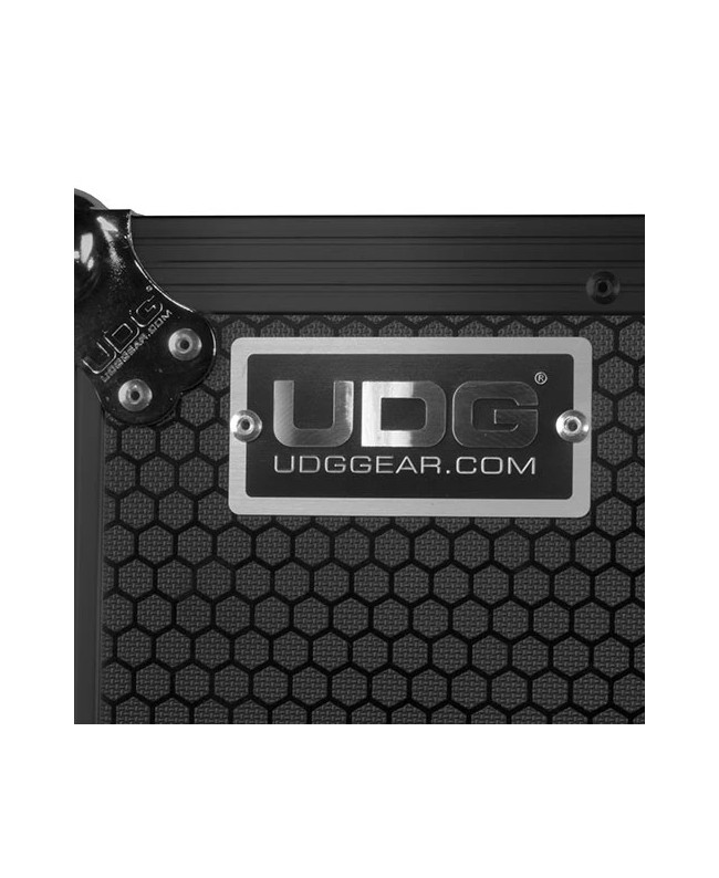 UDG U91088BL Ultimate Flight Case Pioneer DJ DDJ-FLX10 Black Plus (Laptop Shelf + Wheels) Custodie per console