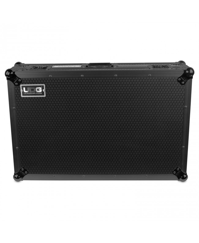 UDG U91075BL Ultimate Flight Case Pioneer DJ XDJ-RX3 Black Plus (Laptop Shelf + Wheels) Console Cases