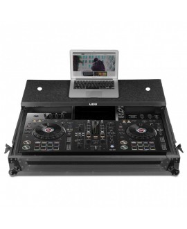 UDG U91075BL Ultimate Flight Case Pioneer DJ XDJ-RX3 Black Plus (Laptop Shelf + Wheels) Konsolen-Cases