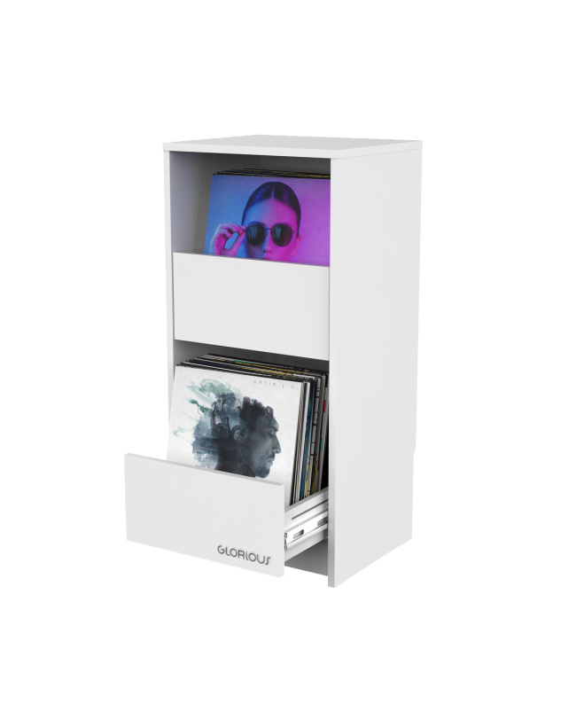 GLORIOUS Vinyl Vault White HI-FI Furniture