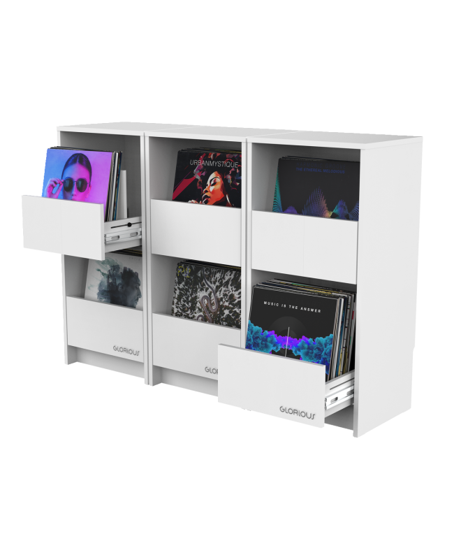GLORIOUS Vinyl Vault White HI-FI Möbel