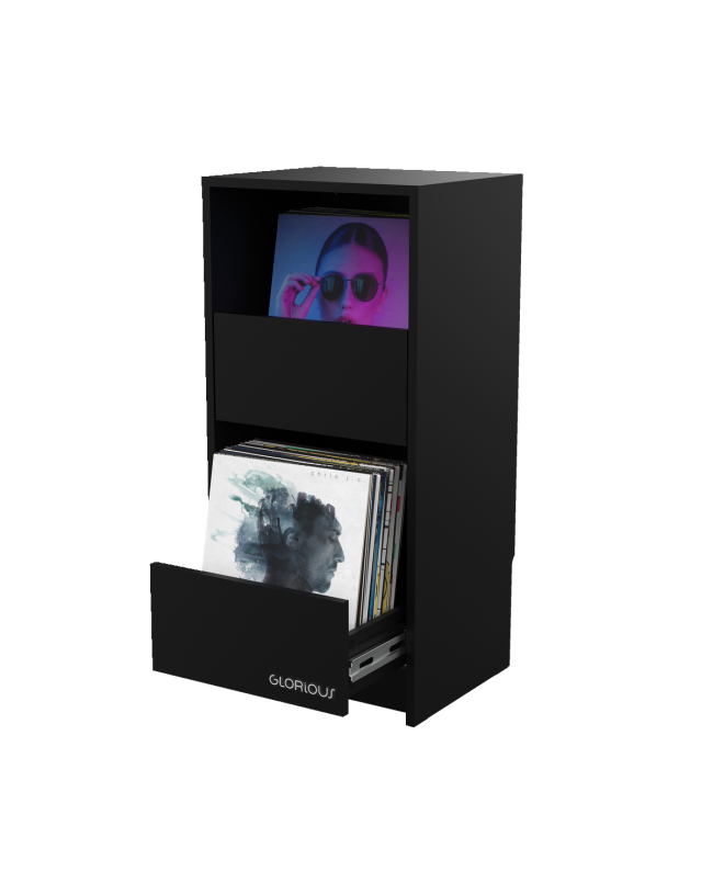 GLORIOUS Vinyl Vault Black HI-FI Möbel