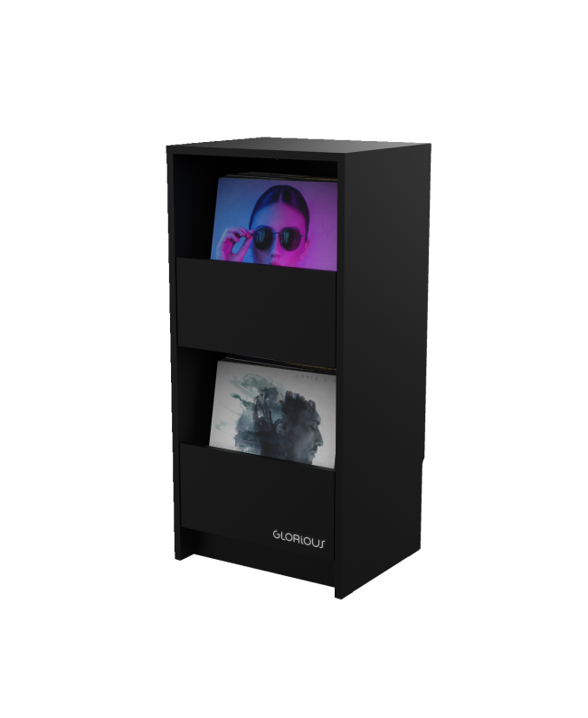 GLORIOUS Vinyl Vault Black HI-FI Möbel