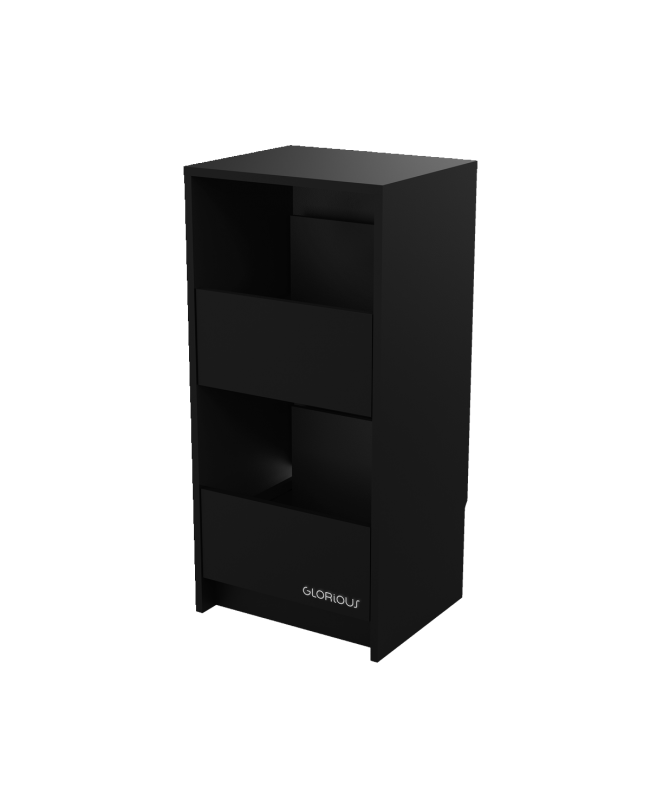GLORIOUS Vinyl Vault Black HI-FI Furniture