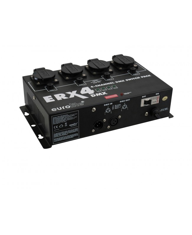 EUROLITE ERX-4 DMX Switch Pack Dimmer & Switch Packs