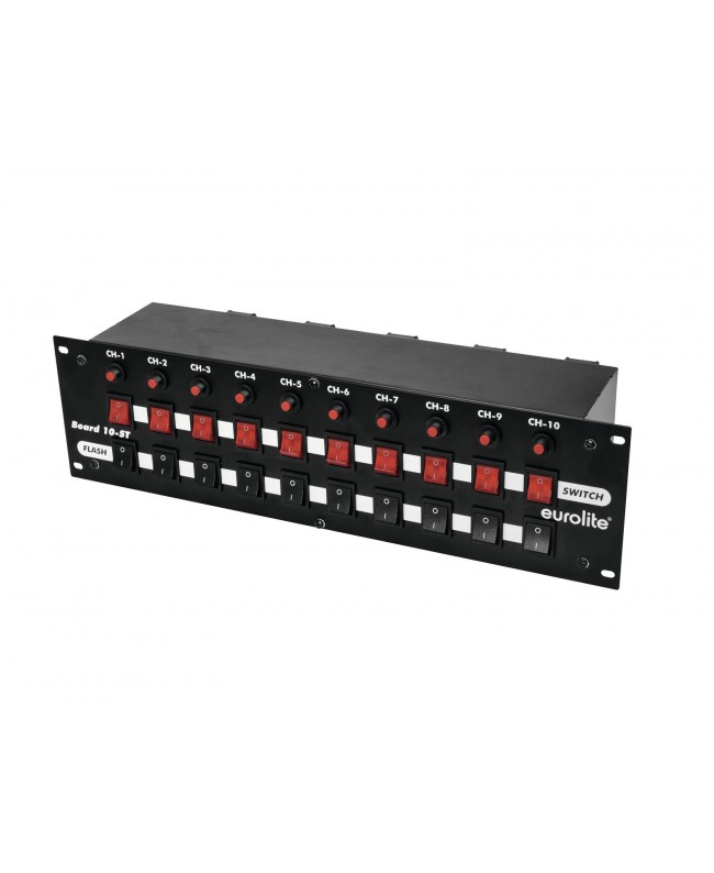 EUROLITE Board 10-ST with 10x Safety Plug Dimmer & Switch Packs