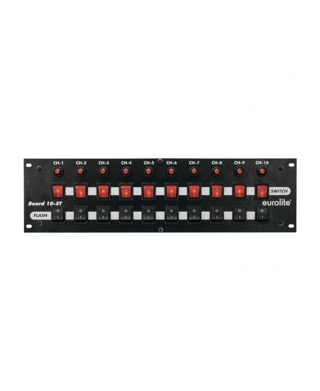 EUROLITE Board 10-ST with 10x Safety Plug Dimmer & Switch Packs