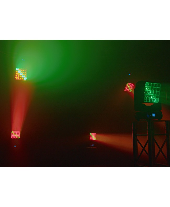 Eurolite LED TMH-W375 Matrix Moving Head Wash Zoom Teste mobili Wash