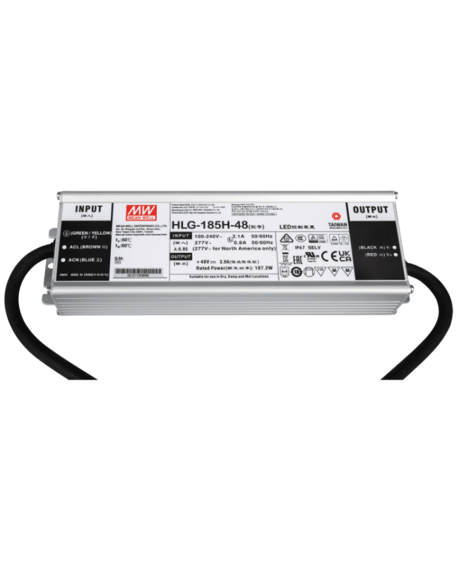 Alimentatore LED Meanwell - 185 W - 48 V DC Trasformatori & controller per strisce