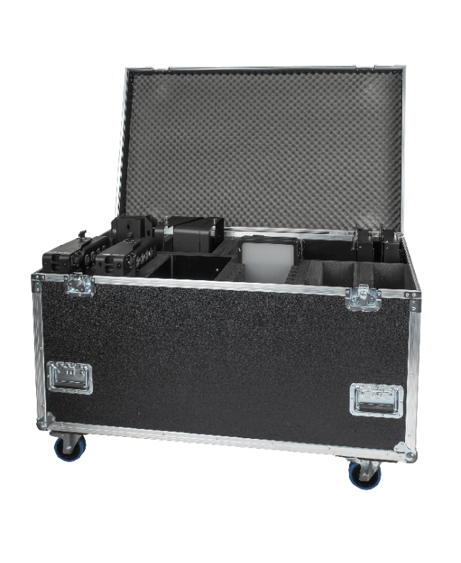 Custodia Showtec per 4x Helix S5000 e accessori Flight Cases