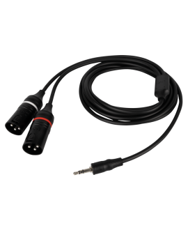 DAP FL120 - mini-jack stereo maschio a 2 XLR/M 3P Cavi Y