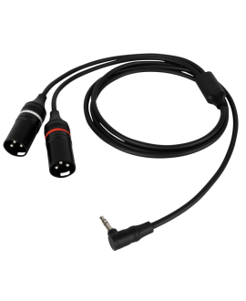 DAP FL118 - male stereo right-angled mini-jack to 2 XLR/M 3P Y Cables