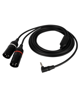 DAP FL118 - mini-jack stereo maschio ad angolo retto a 2 XLR/M 3P Cavi Y