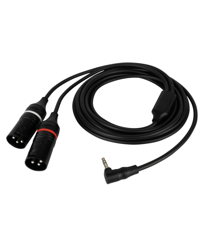 DAP FL118 - male stereo right-angled mini-jack to 2 XLR/M 3P Y Cables