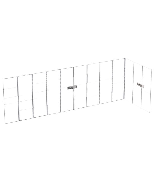 Wentex SET Frame - L-Shape SET Including Support Accessori per stage