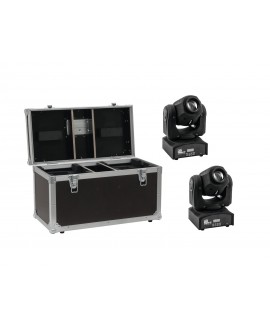 EUROLITE Set 2x LED TMH-17 Spot + Custodia Teste mobili Spot