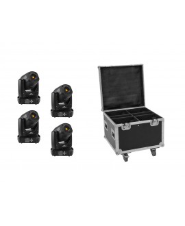 EUROLITE Set 4x LED TMH-S90 + Case Movinglights Spot