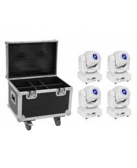 EUROLITE Set 4x LED TMH-S60 testa mobile spot + custodia Teste mobili Spot