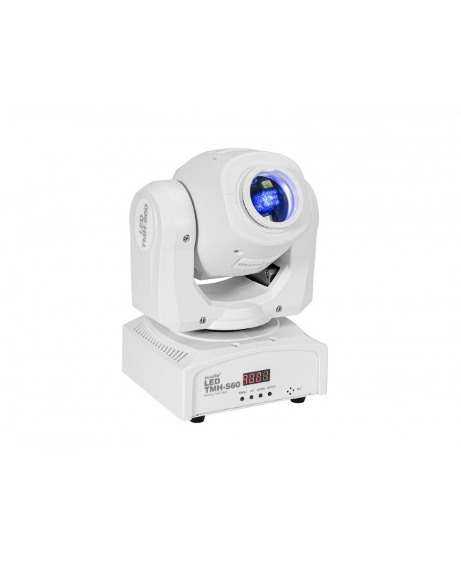 EUROLITE Set 4x LED TMH-S60 Moving Head Spot wh + Case Movinglights Spot