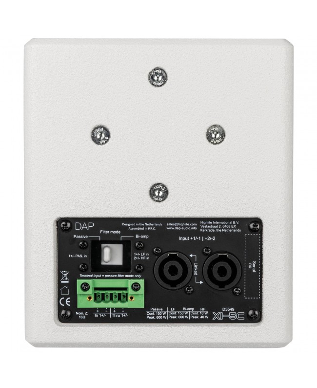 DAP Xi-5C White Speaker Supports