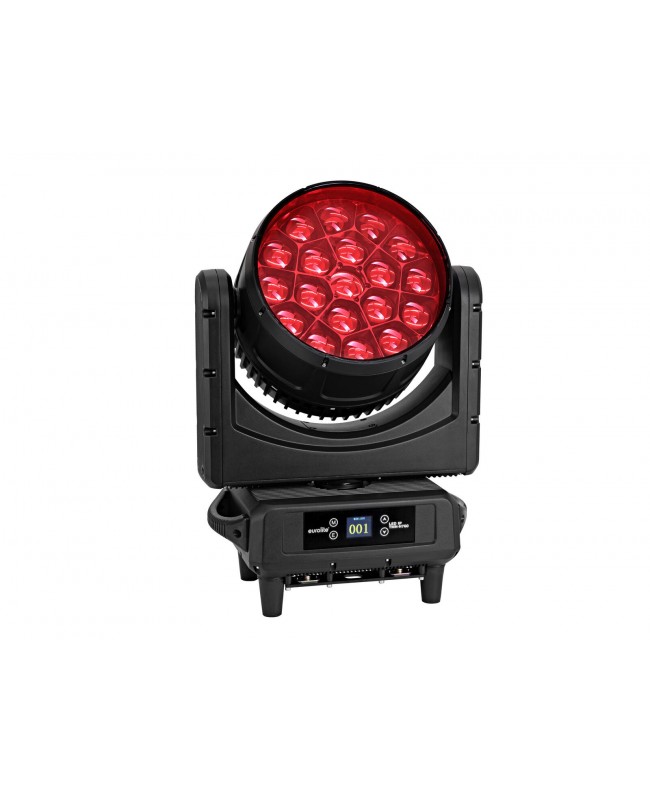 EUROLITE Set 2x LED IP TMH-H760 + custodia con ruote Teste mobili Wash