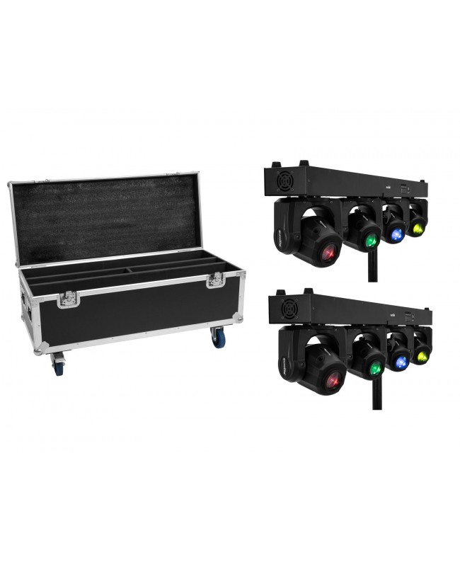 EUROLITE Set 2x LED TMH Bar S120 + Case with wheels LED Effects