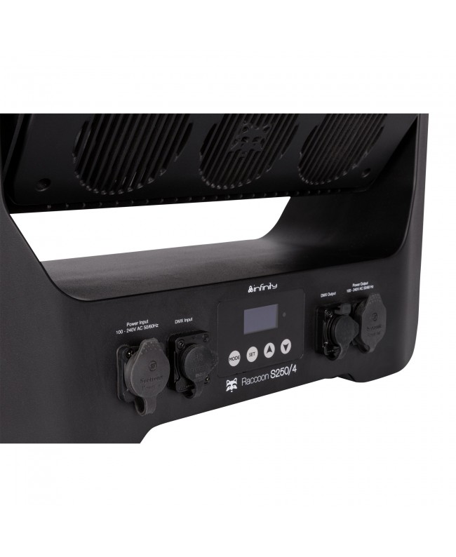 Infinity Raccoon S250/4 Junior Professional strobe/wash with motorised tilt Strobes