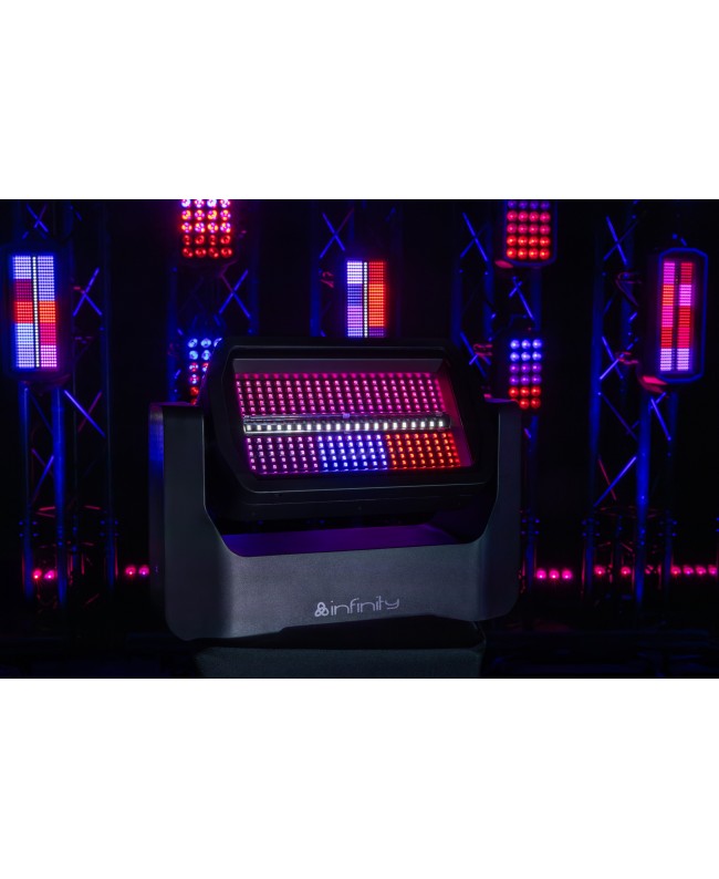 Infinity Raccoon S250/4 Junior Professionelles Stroboskop/Wash mit motorisierter Neigung Stroboskope
