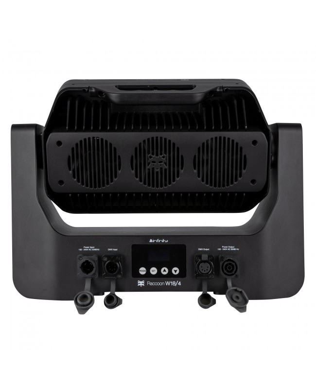 Infinity Raccoon W18/4 Junior Professional wash with motorised tilt Strobes