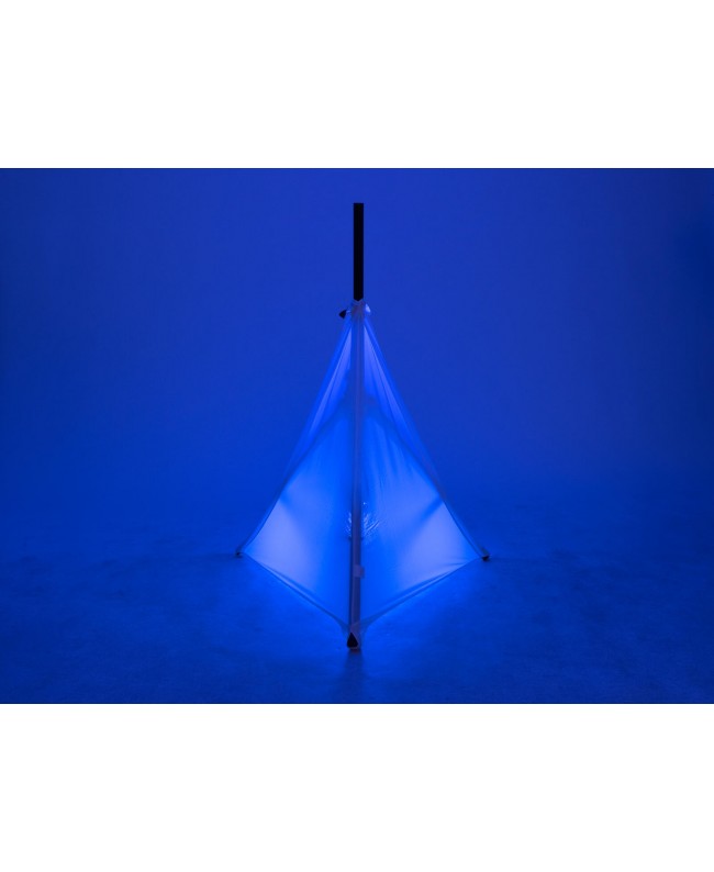 EUROLITE Set Spiegelkugel 30cm mit Stativ und Segel weiß Spiegelkugeln