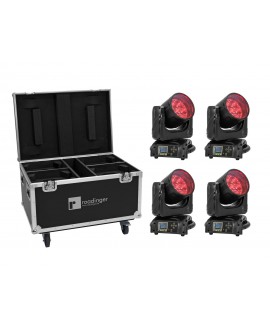 FUTURELIGHT Set 4x EYE-740 MK2 + Case mit Rollen Movinglights Wash