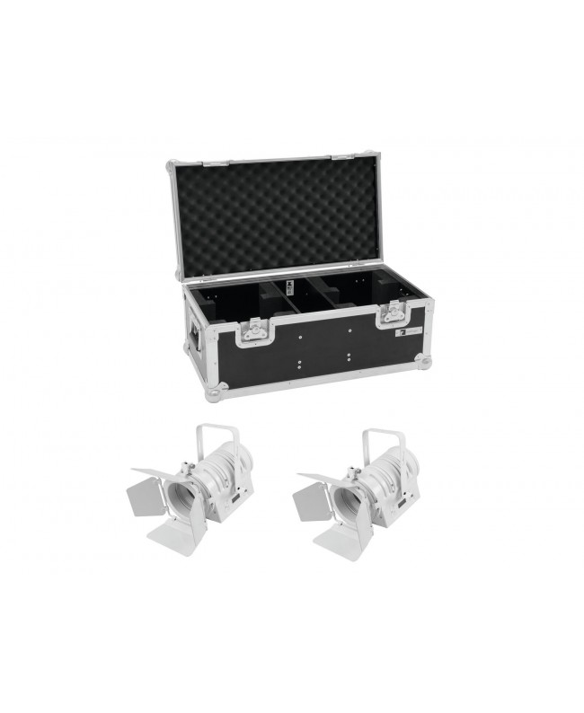 EUROLITE Set 2x LED THA-40PC ws + Case Fresnel