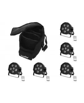 EUROLITE Set 5x LED SLS-603 + Borsa morbida PAR LED