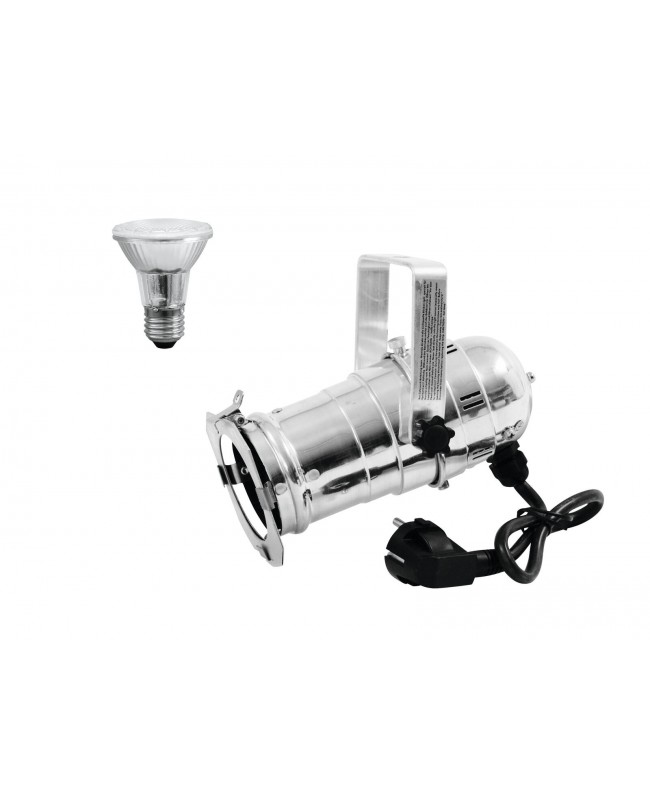 EUROLITE Set PAR-20 Spot sil + PAR-20 230V SMD 6W E-27 LED 3000K Parcans