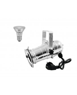 EUROLITE Set PAR-20 Spot sil + PAR-20 230V SMD 6W E-27 LED 6500K Parcans