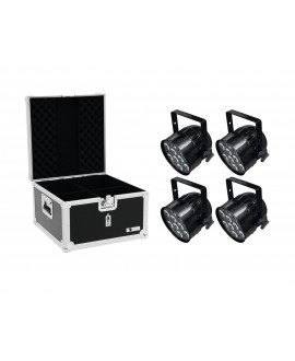 EUROLITE Set 4x LED PAR-56 HCL Short bk + Custodia EPS PAR LED