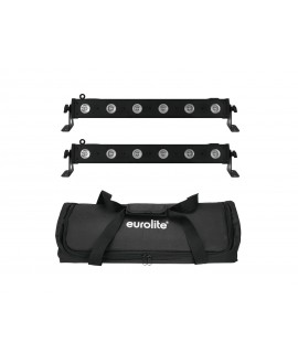 EUROLITE Set 2x LED BAR-6 QCL RGBW + Soft Bag LED BAR