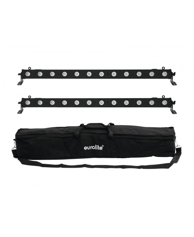 EUROLITE Set 2x LED BAR-12 QCL RGBW + Borsa morbida Barre LED