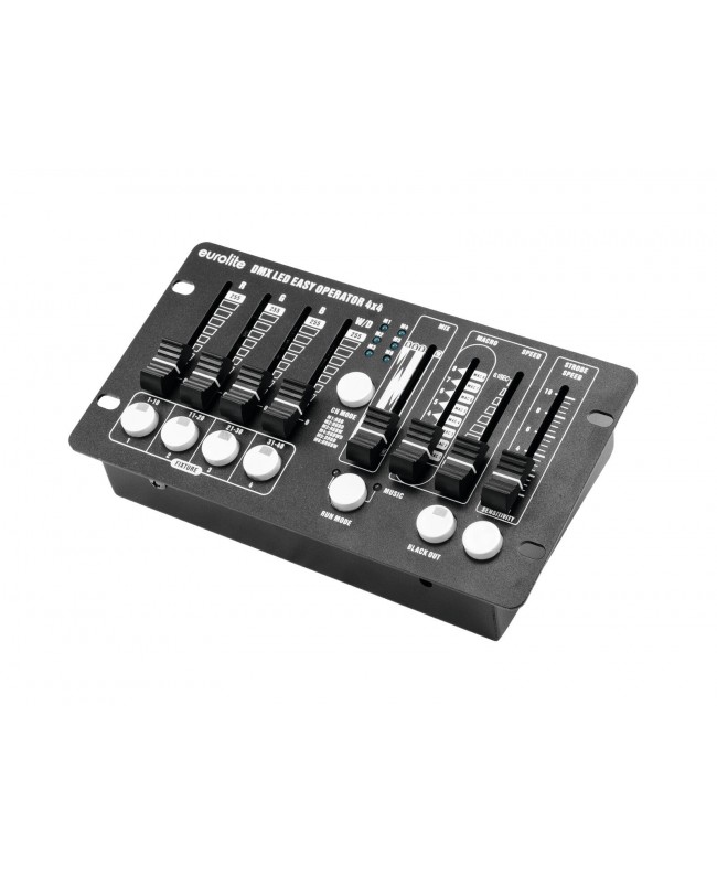 EUROLITE Set 4x LED PAR-56 QCL sw + Case + Controller LED PAR