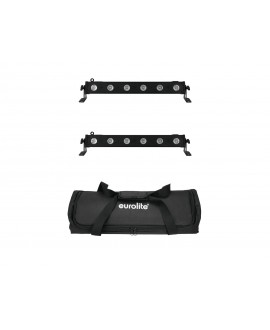 EUROLITE Set 2x LED BAR-6 QCL RGBA + Borsa morbida Barre LED