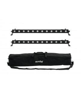 EUROLITE Set 2x LED BAR-12 QCL RGBA + Soft Bag LED BAR