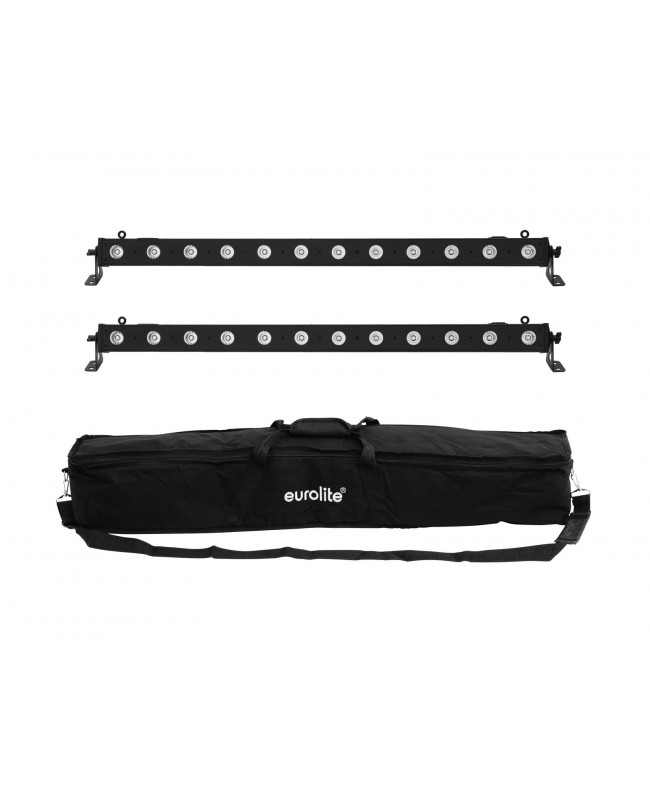 EUROLITE Set 2x LED BAR-12 QCL RGBA + Borsa morbida Barre LED