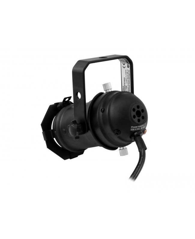 EUROLITE Set PAR-16 Spot GU-10 nero + GU-10 230V LED SMD 7W 3000K Parcans